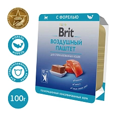 Brit Premium Воздушный паштет для стерилизованных кошек (Форель)